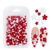 Dia dos Namorados 400 Vermelho Cinco-pétala Flor Nail Art Jóias Cor Mista Acrílico Flor Jóias Resina Usar Armadura Acessórios