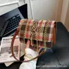 Bolso a Cuadros para Mujer 2026 Verano Nuevo de Moda Bolso de Mano Bolso de Hombro Diseño de Nicho Letra Bolso Cuadrado Pequeño