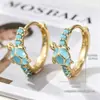 Yanbai Venta Caliente Transfronteriza Serie Azul Océano Pendientes Pendientes de Tachuela Tortuga Marina Turquesa Lindos Frescos Playa Versátiles Pendientes