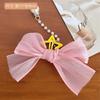 Horquilla de Mariposa Bordada Vintage Ins Corea del Sur Estilo Mori para Niñas Clip Lateral Superior Corazón de Chica Celebridad de Internet Clip para Flequillo Accesorios para el Cabello