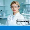 Gafas de Seguridad Antiempañantes para Laboratorio, Protectoras Transparentes a Prueba de Salpicaduras Químicas y Polvo
