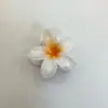 Amazon Transfronterizo Colorido Clip para el Cabello de Flor de Plumeria Vintage Elegante Pinza de Tiburón para la Parte Posterior de la Cabeza para Mujer