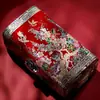 Caixa de joias de dote caixa de armazenamento pacote de material DIY caixa de madrepérola caixa de joias laca popular madrepérola estilo chinês madeira