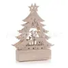 Luces Decorativas Navideñas de Madera Luces Decorativas para Árbol de Navidad Diseño Creativo Luz Nocturna