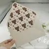 Cáñamo Hierba Blanca Madera Forro Multicolor Juvenil Artístico Lindo Textura Áspera Esmerilada Sobre para Tarjeta Sobre para Invitación