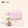Bolsa de Maquiagem Plissada Portátil de Cor Sólida Pronta para Uso para Mulheres, Bolsa de Higiene Pessoal Grande Capacidade para Viagem, Personalizável