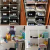 Película mágica DIY panel divisor escuela estudiante mesa de comedor divisor partición de plástico armario en capas