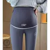 Pantalones Base de Maternidad Ropa Exterior Primavera/Otoño 2026 Nuevo Estilo Delgado Talla Grande Pantalones Tiburón Barbie Pantalones de Maternidad Sin Caída
