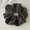 Diadema de terciopelo de color liso estilo perezoso de otoño e invierno, accesorios para el cabello para mujer, diadema de goma simple retro, diadema dulce color crema