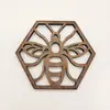 Fábrica de Decoraciones de Madera Colgante Colgante Creativo de Panal para Taza Manualidades Multiusos Abeja de Panal Venta al por mayor Transfronteriza
