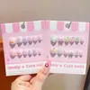 Uñas Portátiles para Niños, Pegatinas de Uñas Dulces y Lindas para Niñas Pequeñas, Decoración Estéreo, Regalo de Arte de Uñas de Princesa para Niñas