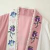 Estilo Europeu e Americano Amazon Aliexpress Tendência Popular da Moda Versátil Elegante Algodão Bordado Floral Camisa Longa