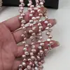 Colar Semi-Acabado de Pérolas Roxas Barrocas Sem Furos Pérolas de Água Doce de Alto Brilho Materiais para Miçangas Artesanais DIY