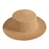 Sombrero de Paja de Ala Plana para Adultos y Niños, Sombrero de Pescador Liso para DIY, Protección Solar para la Playa, Sombrero de Paja Transpirable de Alta Calidad para la Playa