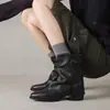 Botas Martin de Punta Aguda para Mujer, Nuevas Botas Marrones de Otoño 2025, Elegantes Botas Delgadas de Tacón Alto, Botines de Tacón Grueso para Mujer