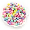 Cuentas Sueltas de Mariposa Acrílica Mixtas de 50 g, Cuentas Redondas, Forma de Corazón, Creativas para Pulsera DIY, Collar, Cuentas de Color Macarrón