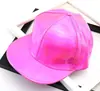 Novo Estilo Transfronteiriço Laser Aba Reta Hip Hop Chapéu Refletivo Moda Boné de Beisebol Tendência de Rua Couro PU Brilhante Bico de Pato Chapéu