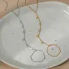 Cadena de Dedo de Acero Inoxidable con Circonita, Nueva Moda Transfronteriza para Exportación a Europa y América, Estilo Extremadamente Minimalista, Cadena de Muñeca de Mujer Ol de Moda y Tendencia