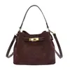 Bolso tipo cubo de alta calidad, retro y minimalista; bolso de hombro elegante y casual; un bolso único y de moda con un alto atractivo estético