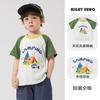 Camisetas de Manga Corta para Niños Europeos Derecha Ropa de Verano Ropa de Verano para Niños Tops para Bebés de Niños Manga Media Verano Delgada Ropa para Niños