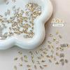 Strass Champagne Fundo Plano, Strass para Arte de Unhas, Strass Mini Pequenos Irregulares Dourado Maillard Fantasma para Preenchimento de Unhas
