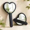 Espejo de Maquillaje de Mano en Forma de Corazón de Fábrica en Stock, Espejo de Maquillaje Portátil Giratorio, Espejo Plegable de Viaje Personalizable con Logo