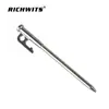 RICHWITS acero inoxidable 420 para exteriores Clavija de tienda de campaña Sky tomb para suelo de camping Clavija de suelo para camping Clavija de suelo anticaída