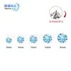 Aretes de Aleación de Titanio F136, Cartílagos Piercing Genuinos de Swarovski, Piercings de Labio, Joyería Piercing de Espiral Interna con Base Plana