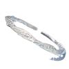 Pulsera Möbius de Plata Esterlina 9999 para mujer, sólida, abierta, retorcida, pulsera de moda para novia, regalo para las fiestas