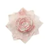 Estilo Artístico Vintage Tela Degradada Encaje Rosa Diadema Hecha a Mano DIY Broche Adhesivo Accesorios para Ropa