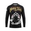 Camisetas de boxeo de manga corta de MMA para combate transfronterizo de Amazon, trajes de sanda de combate, camisetas deportivas para correr, de secado rápido y transpirables.