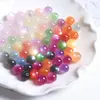 Resina que Muda de Cor com Luz Ultravioleta Imitação de Olho de Gato Contas Roxas Mudam de Cor Sensíveis à Luz Solar Contas Espalhadas Pulseira DIY Joias Acessórios com Contas