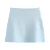 Estilo Europeu e Americano Inverno Nova Moda Conjunto Feminino Simples Casaco de Tricô Ponto Plano Mini Saia de Quadril Saia