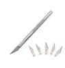 Juego de Cuchillos para Grabar, Cuchillo Artesanal para Grabar, Cuchillo para Aficiones, Navaja de Bolsillo con Varilla de Metal, Cuchillo para Tallar Modelos de Corte de Papel para Sellos de Goma