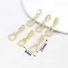 Cor Dourada Real 18K Zircônia Conserva Cor Cheia de Diamantes Pingente de Cabaça Espaçador para Pulseira DIY Acessório D178