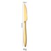 Nuevo cuchillo y tenedor de acero inoxidable transfronterizo, cuchara de cola puntiaguda engrosada para bistec, tenedor, juego de vajilla occidental para hotel, cuchara de postre, tenedor