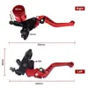 Piezas de Modificación para Motocicleta Maneta de Freno de Mano Palanca de Freno Manillar Seis Velocidades Cabeza Fundida a Presión Bomba Tailandesa Cnc Scooter