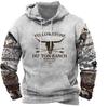 Hoodie masculino comércio exterior transfronteiriço europeu e americano AliExpress Amazon cor combinando impressão digital de manga comprida suéter com capuz