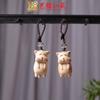 Ciprés Rojo Madera de Haya Talla Gatito Juguetón Colgante de Llave Mochila de Pareja Yiming Xianyuan Colgante Decorativo