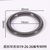 Diâmetro interno circular 19mm fivela circular círculo sapato fivela agulha fivela bagagem acessórios de vestuário flor sapato alça de ombro fivela de ajuste