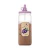 Nuevo Vaso de Vidrio con Popote Macaron para Niñas de Alto Boro Silicato de Alto Valor Taza para Leche Desayuno Jugo Té con Leche
