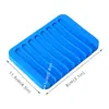 Fabricante Personalizado Caja Portajabón de Silicona para Baño Plato de Jabón de Viaje con Drenaje para Bañera y Artículos de Tocador