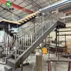 Escadas de Aço em Formato de I Galvanizadas a Quente para Vilas Externas Corrimão de Escada de Liga de Alumínio de Engenharia à Prova de Oxigênio para Exterior Exportação