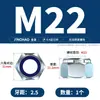 Tuerca autoblocante hexagonal de acero inoxidable 304/316, antideslizante, autofrenante, tapa de tornillo M3M4M5M6M8M10
