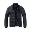 Chaqueta de Algodón con Cuello Alto para Hombre 2026 Cálida con Forro de Terciopelo Chaqueta de Algodón Acanalado Ropa de Abrigo Corte Entallado Estilo Ligero Chaqueta de Algodón Acanalado