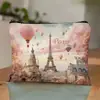 Bolsa de Cosméticos de Lino con Tema de Enfermera Gato Temu Amazon Transfronteriza Bolsa de Almacenamiento de Gran Capacidad Neceser Bolsa con Cremallera