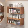 Estante de Almacenamiento de Cosméticos para Baño Montado en Pared Sin Taladro Cesta Colgante de Pared para Baño Tocador de Baño