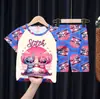 Pijamas de Verano para Niños al por Mayor Trajes de Manga Corta y Shorts para Niños Mayores Dibujos Animados Lindos Ropa de Casa para Bebés Niñas
