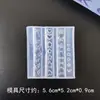 Coletor de Fitas Stencils para Nail Art Borboleta Pequena Acessórios de Unha Vestíveis Molde de Silicone Resistente à Oxidação Fácil de Desmoldar