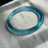 Venta Caliente Transfronteriza Pulsera de Aguamarina Jade Real Azul Mar Azul Misterio Cuarzo Popular Jade Fidelidad Caja de Regalo